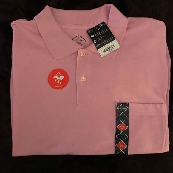 NWT pink shirt sleeve polo size large - Picture 1 of 3